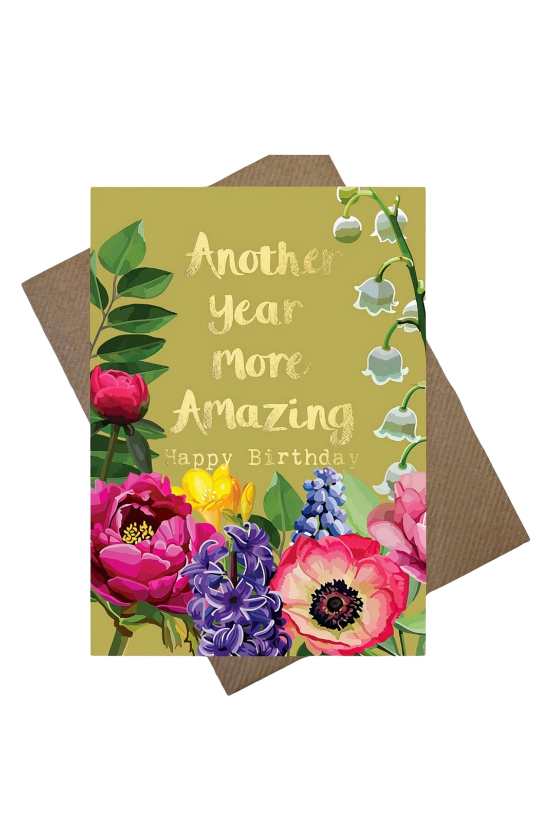 Another Year More Amazing Foiled Greeting Card