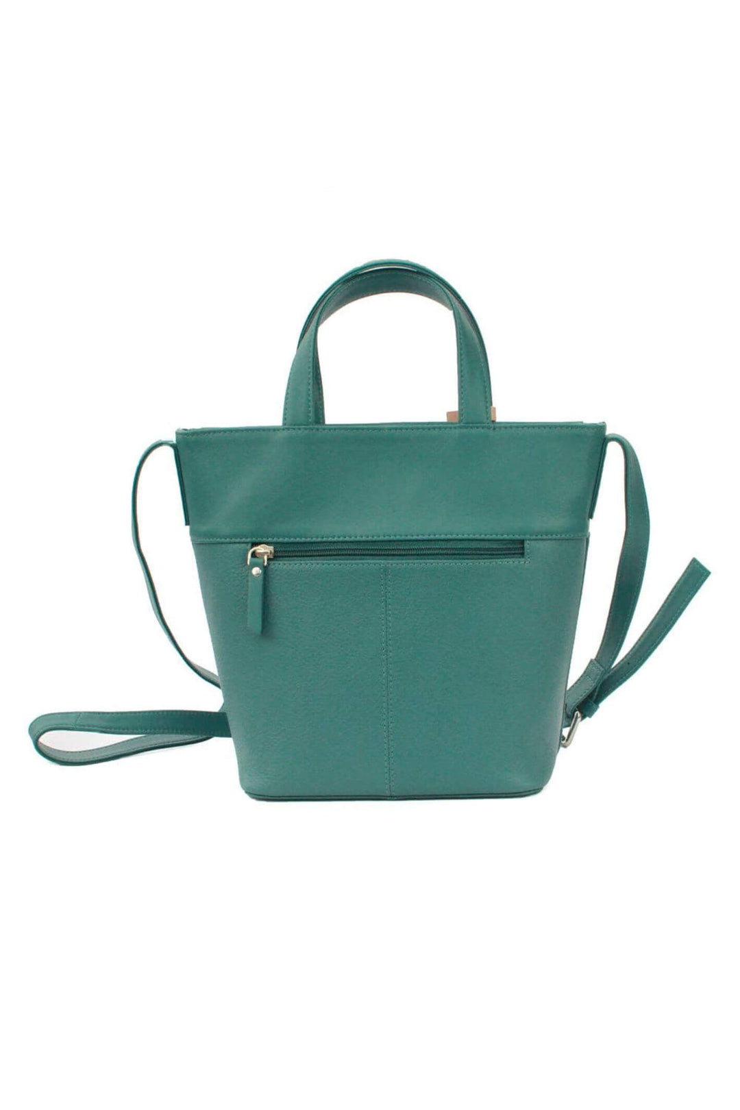 Aqua Leather Nadia Handbag