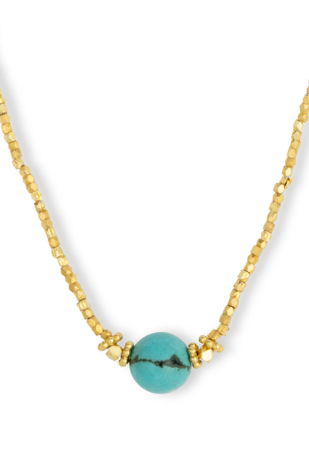 Ashiana Amazonite Bluebell Coker Necklace