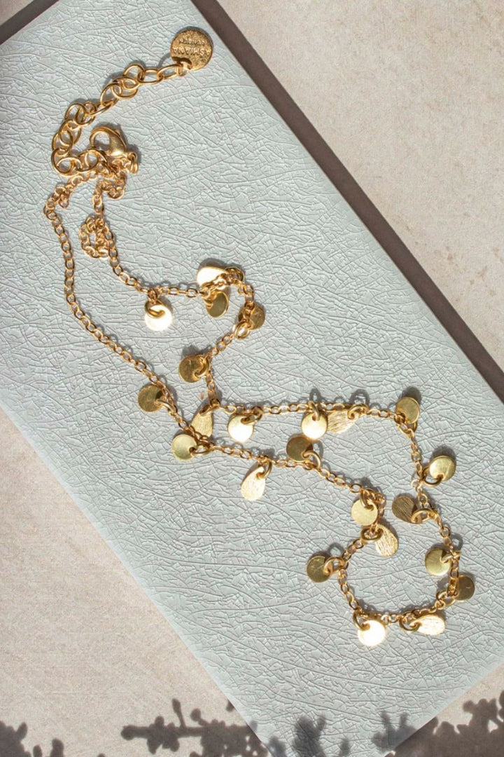 Ashiana Brooke Gold Coin Choker Necklace