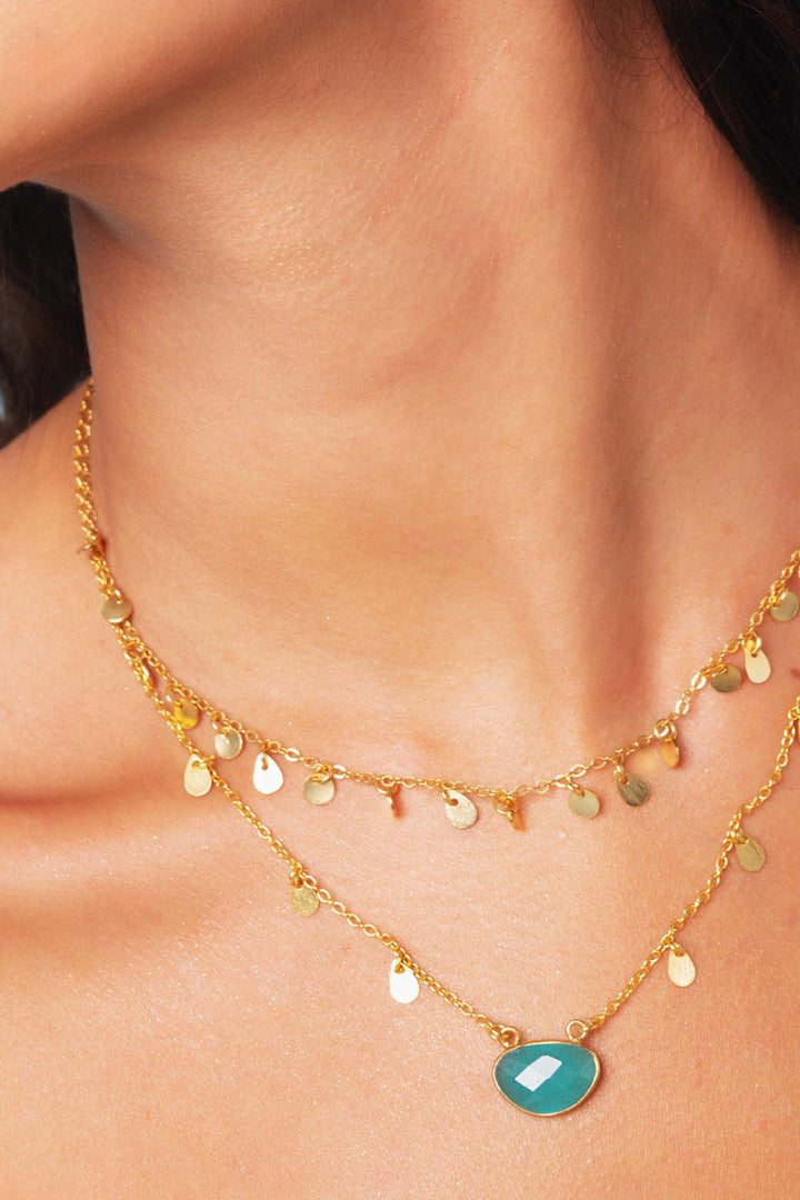 Ashiana Brooke Gold Coin Choker Necklace