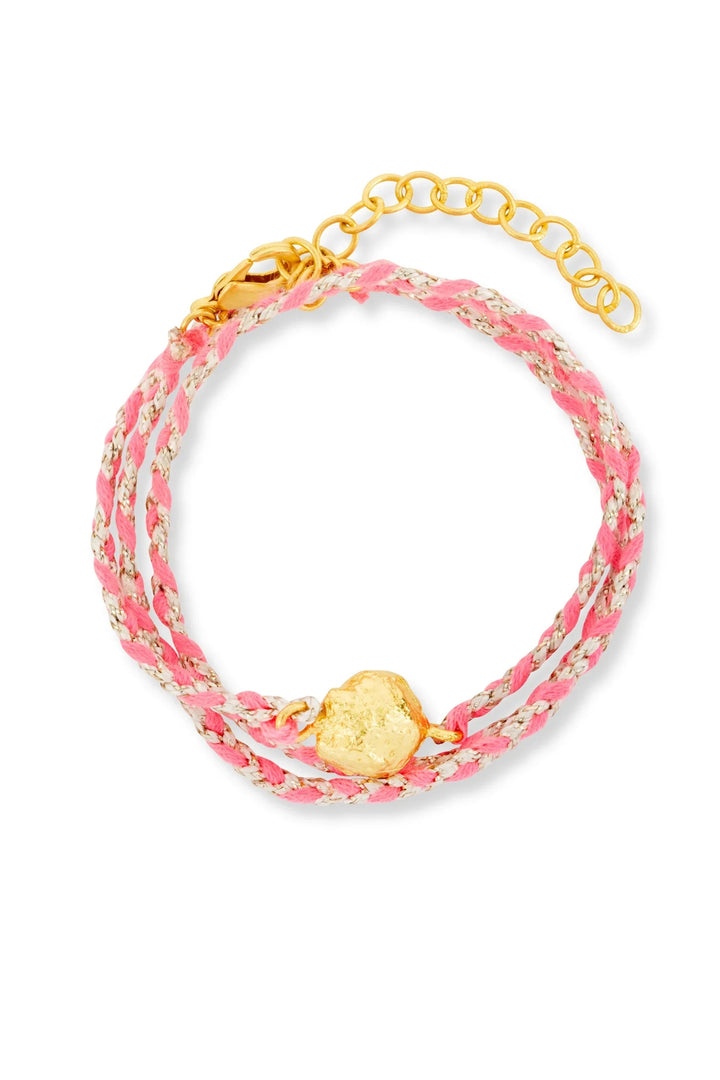 Ashiana Zina Pink Wrap Bracelet
