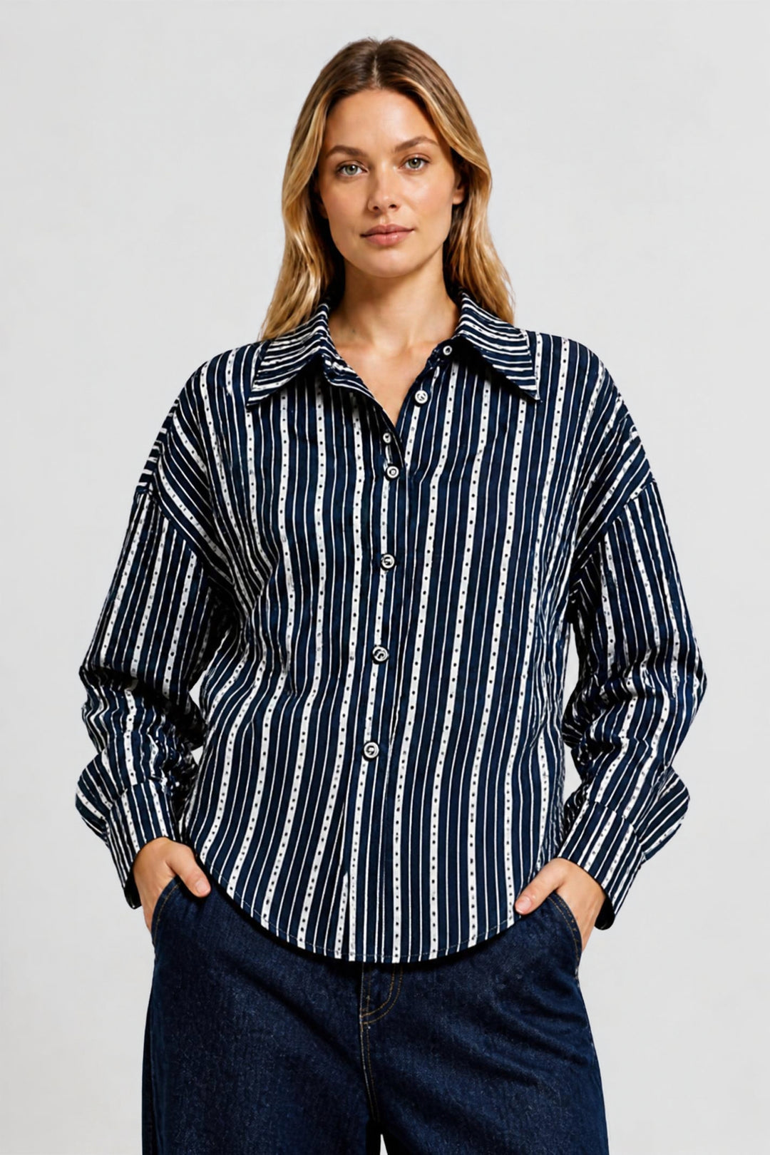 Betty Basics Coco Star Stripe Shirt BB8588