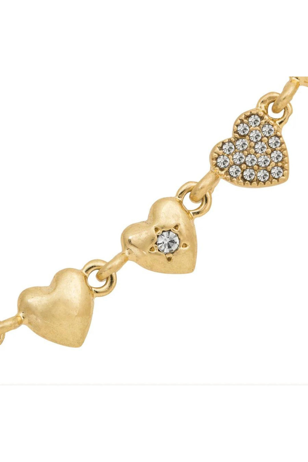 Bibi Bijoux Gold Jewel Embellished Heart Necklace