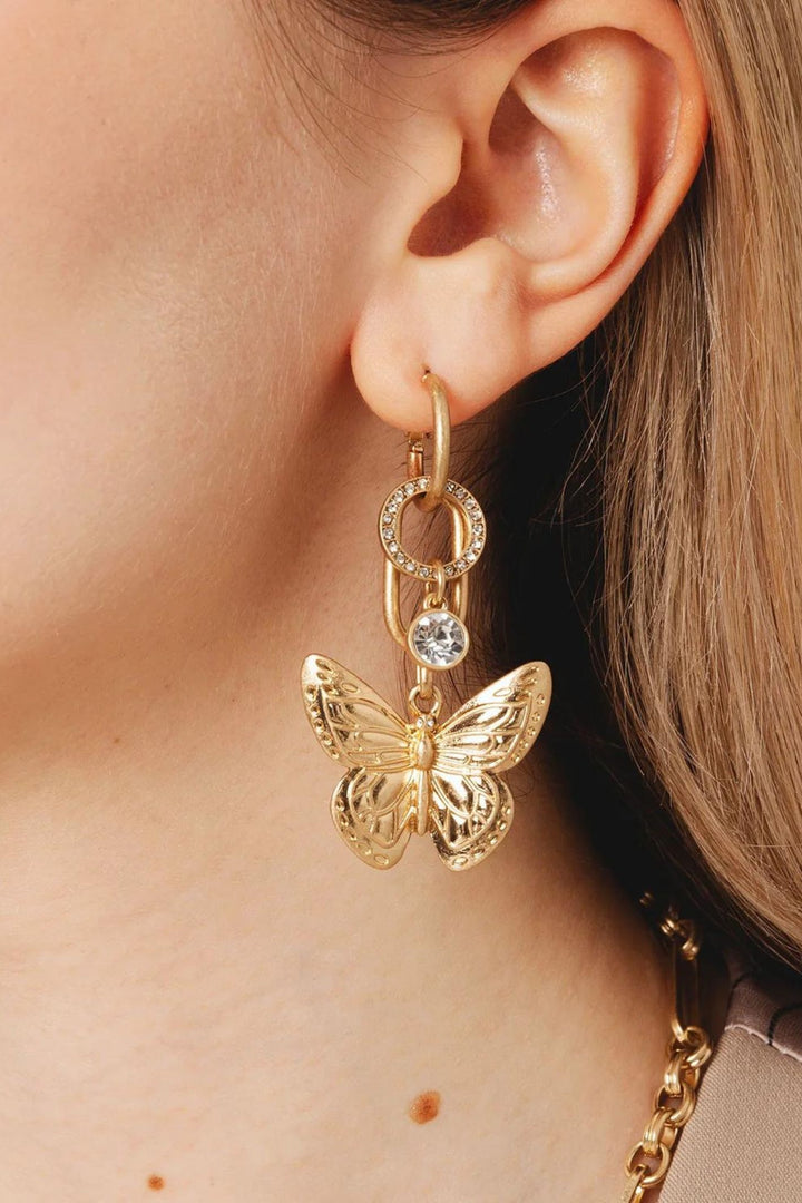 Bibi Bijoux Gold Serene Wings Interchangeable Earrings