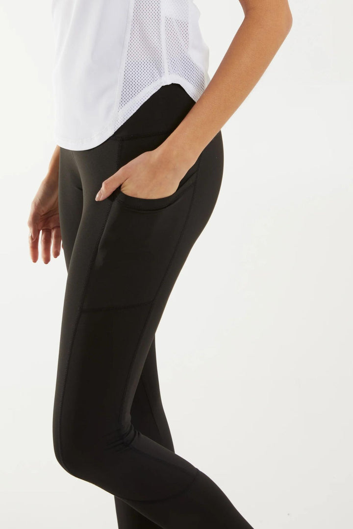 Black Side Pocket Activewear Leggings