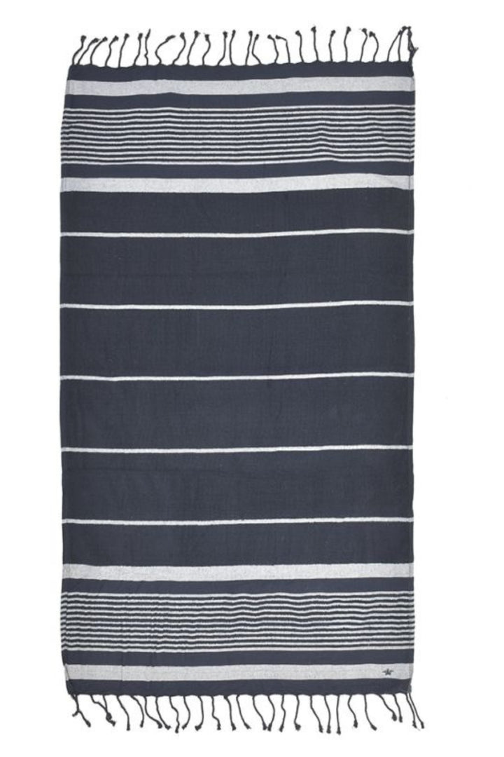 Ble Greek Resort Collection Navy Beach Towel Blanket