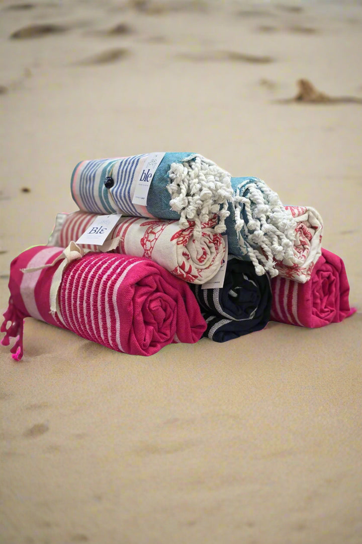 Ble Greek Resort Collection Pink Beach Towel Blanket