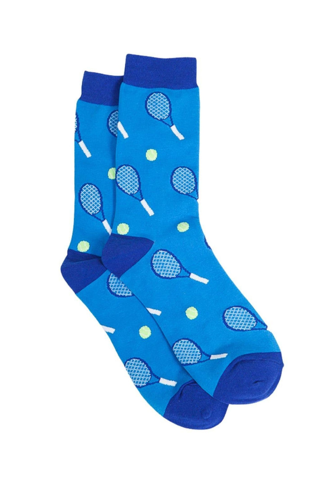 Blue Mens Bamboo Tennis Socks Novelty Sports Socks