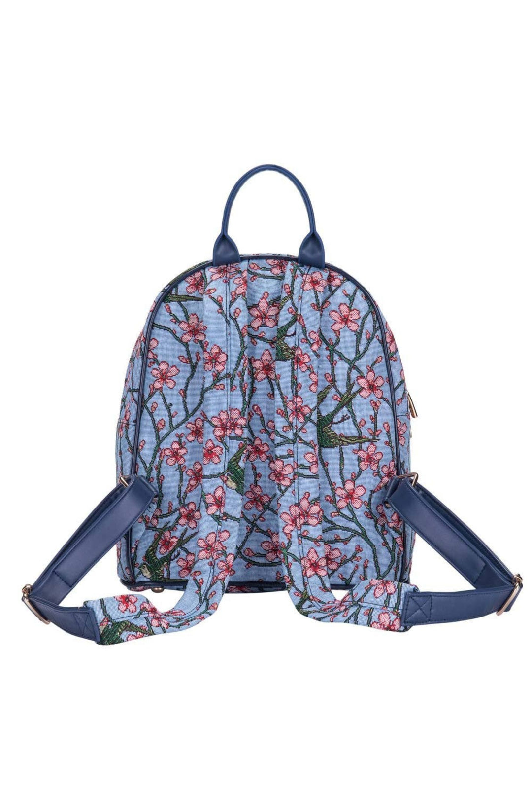 Blue V&A Licensed Almond Blossom and Swallow Daypack