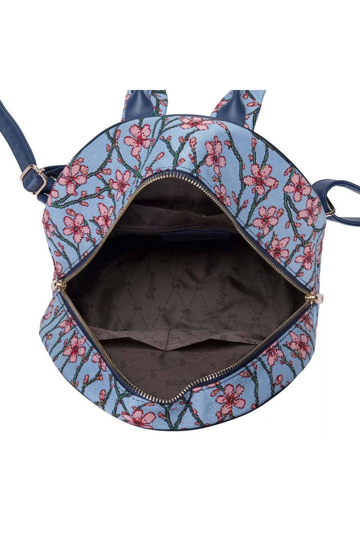 Blue V&A Licensed Almond Blossom and Swallow Daypack