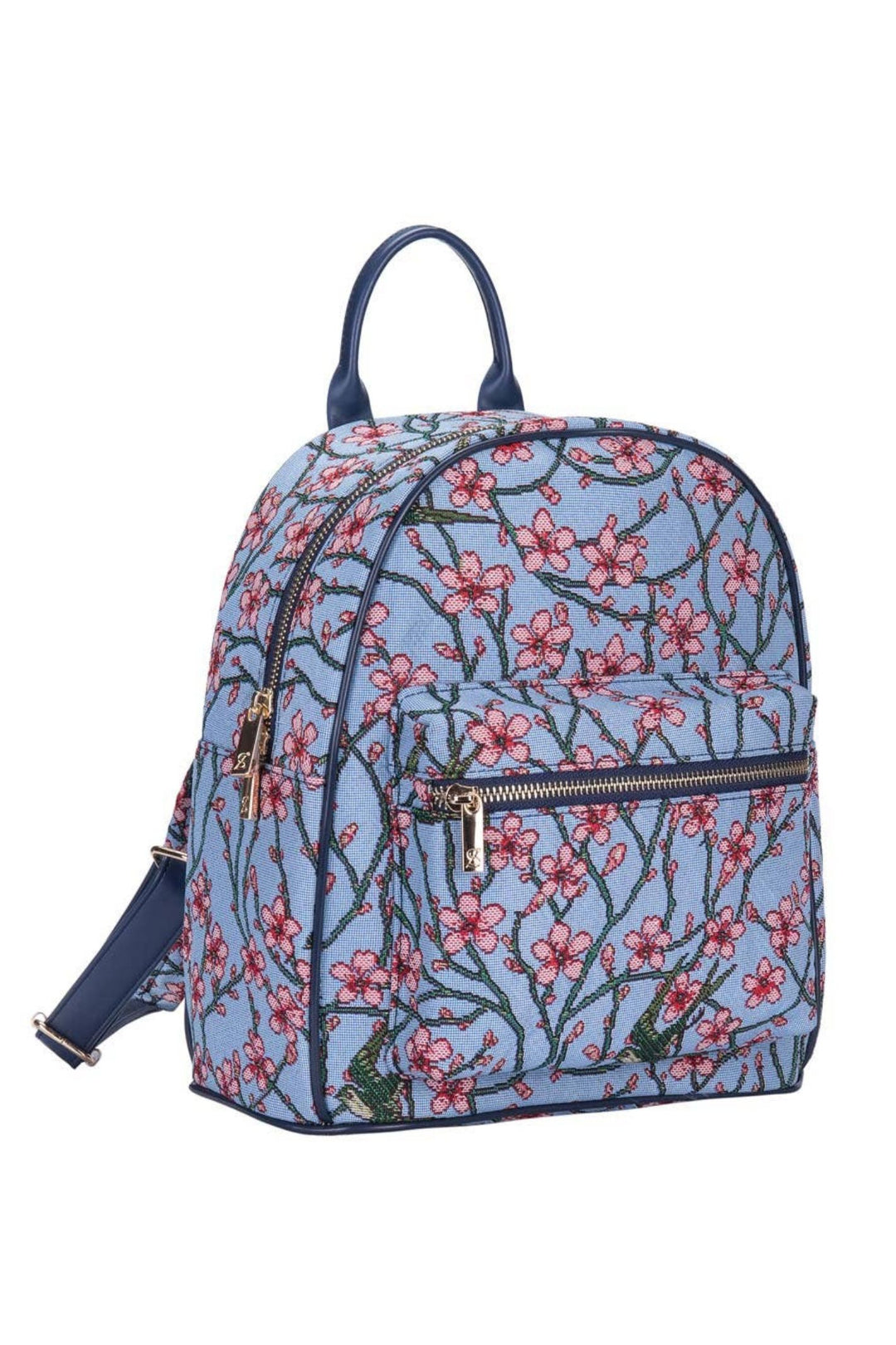 Blue V&A Licensed Almond Blossom and Swallow Daypack