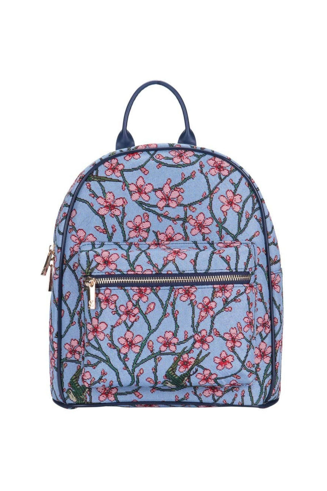 Blue V&A Licensed Almond Blossom and Swallow Daypack
