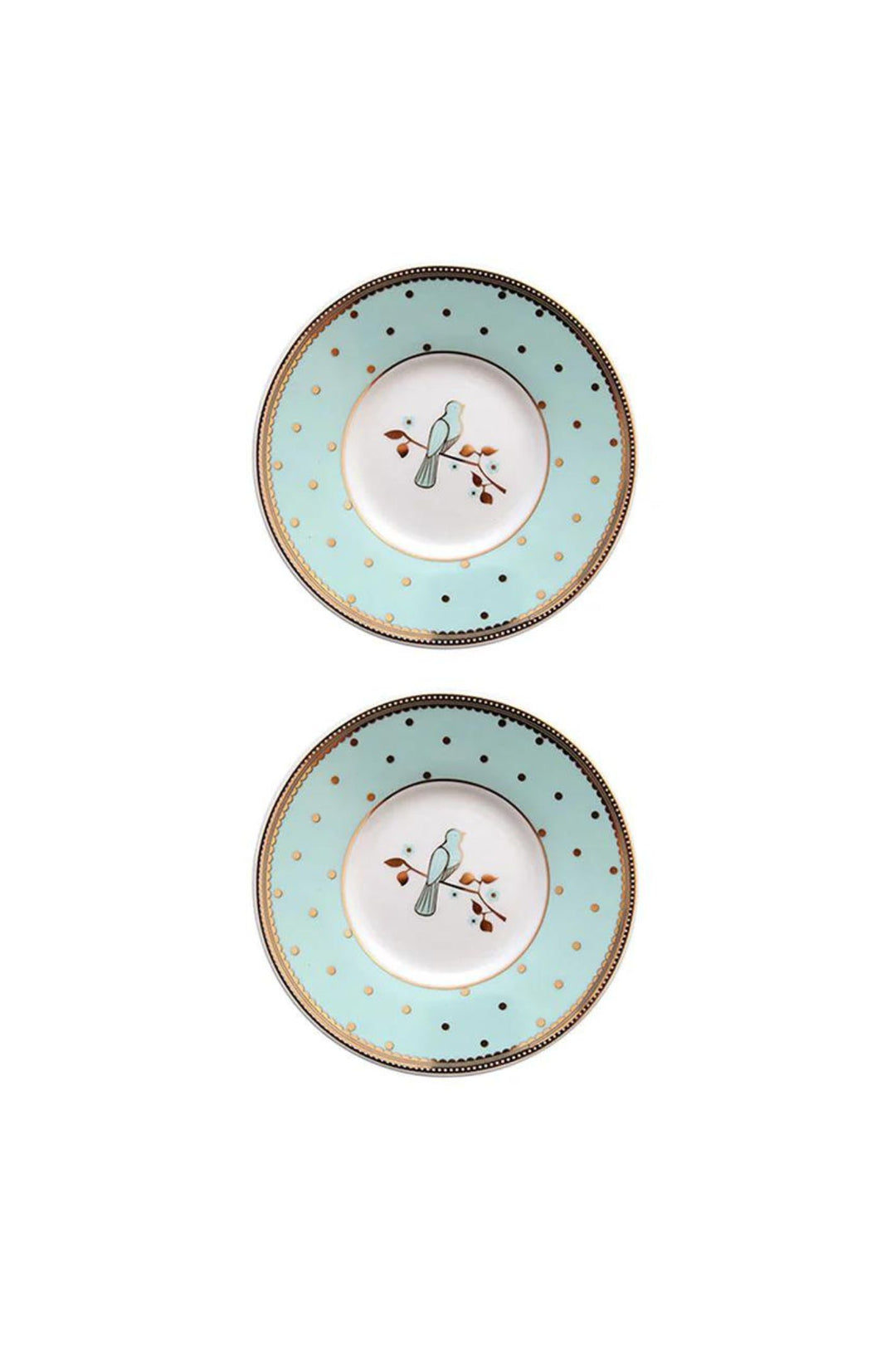 Bombay Duck Miss Bennett Bird Espresso Cups and Saucer Set
