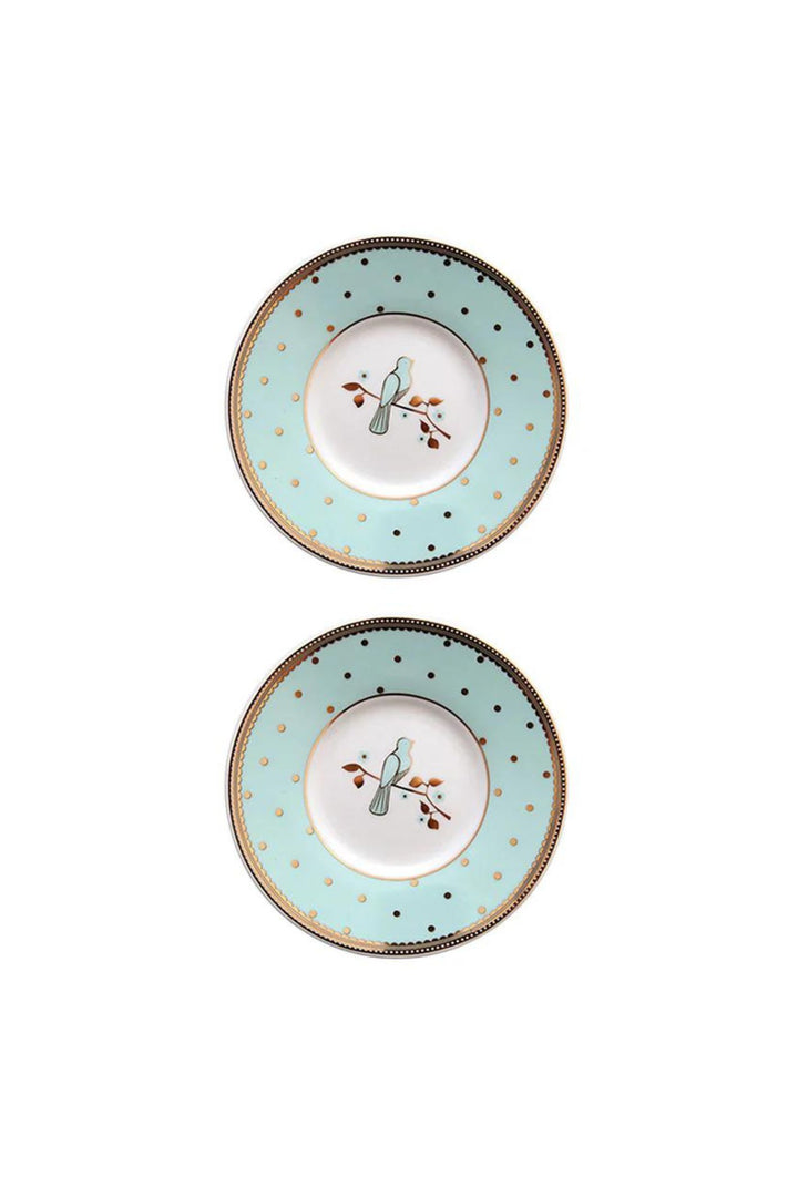 Bombay Duck Miss Bennett Bird Espresso Cups and Saucer Set
