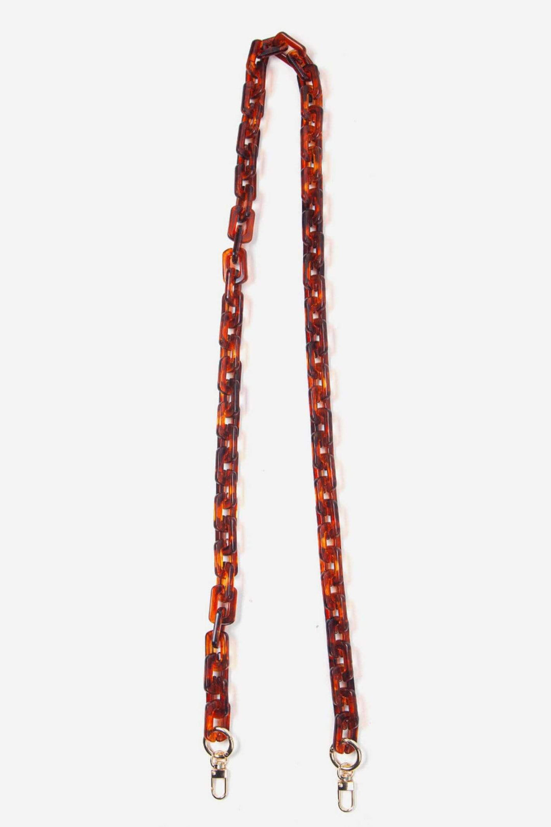 Brown Square Link Acrylic Bag Strap