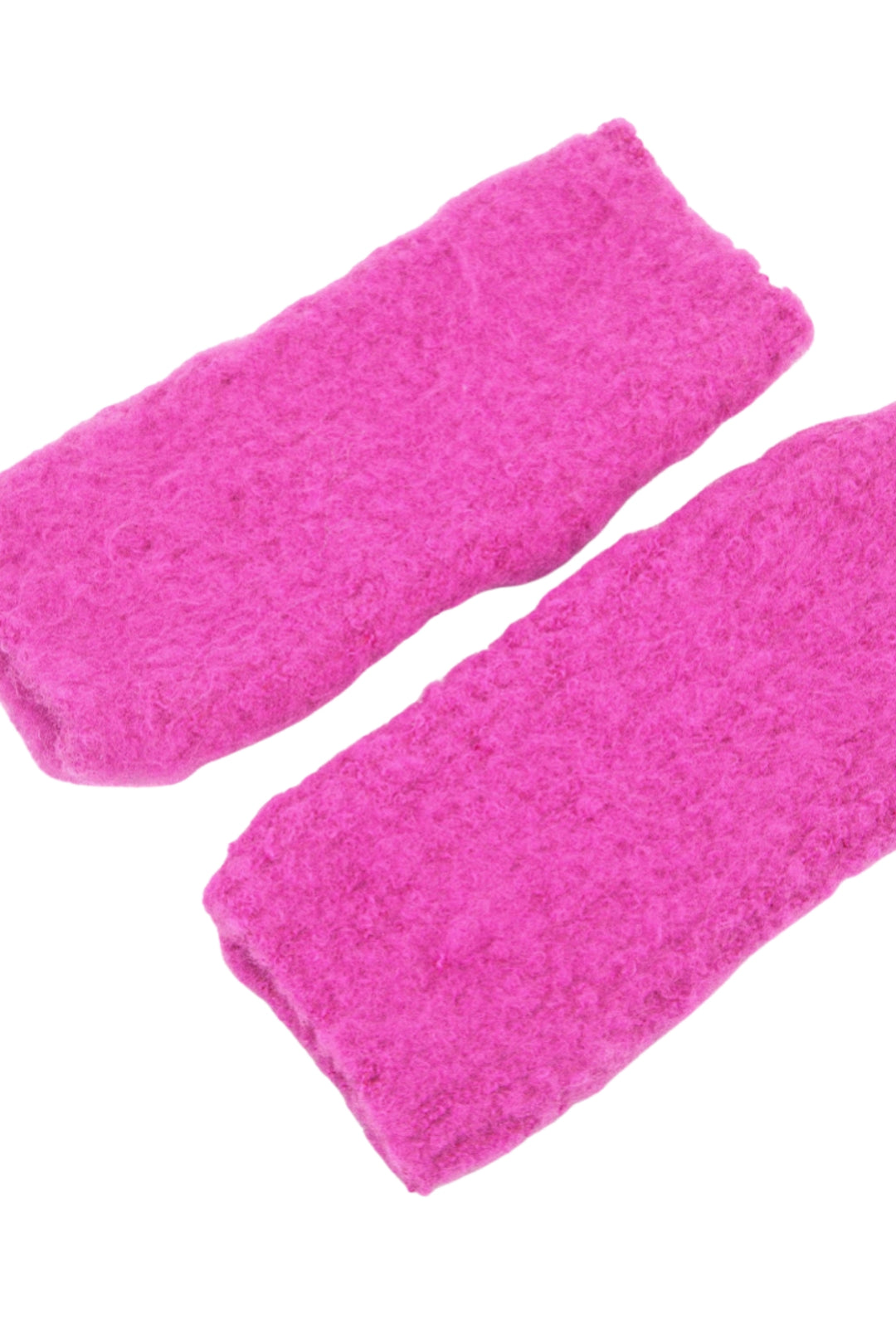 Bubblegum Pink Textured Wrist Warmers