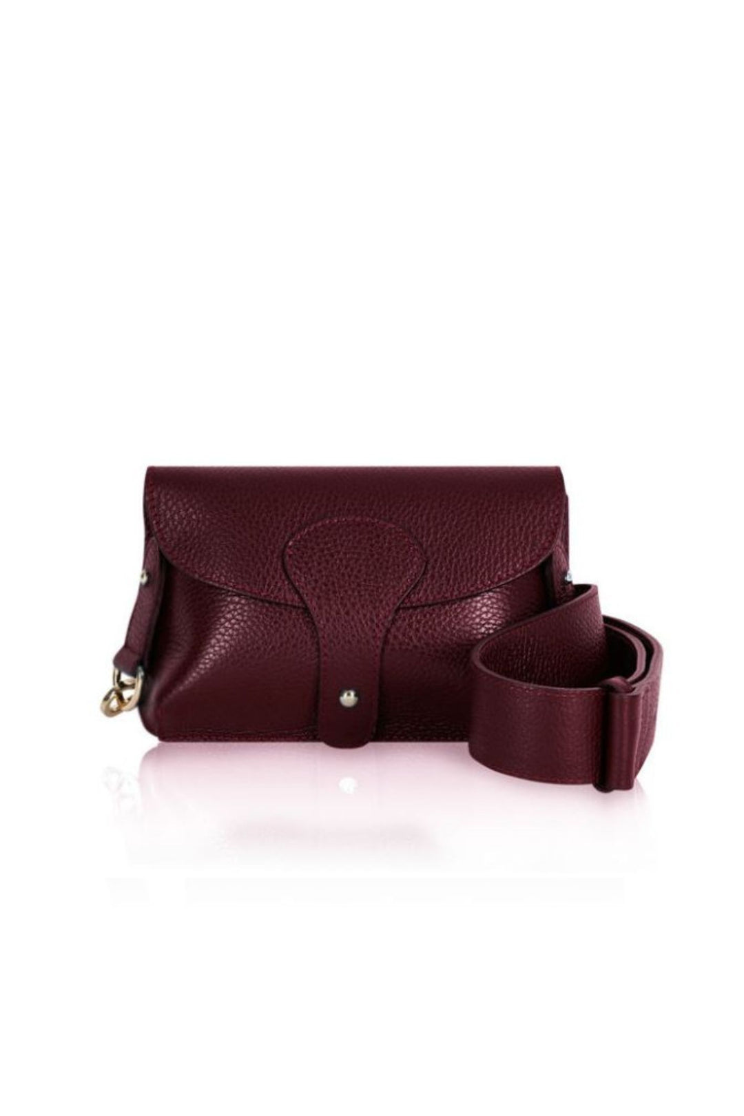 Burgundy Leather Small Cross Body Handbag