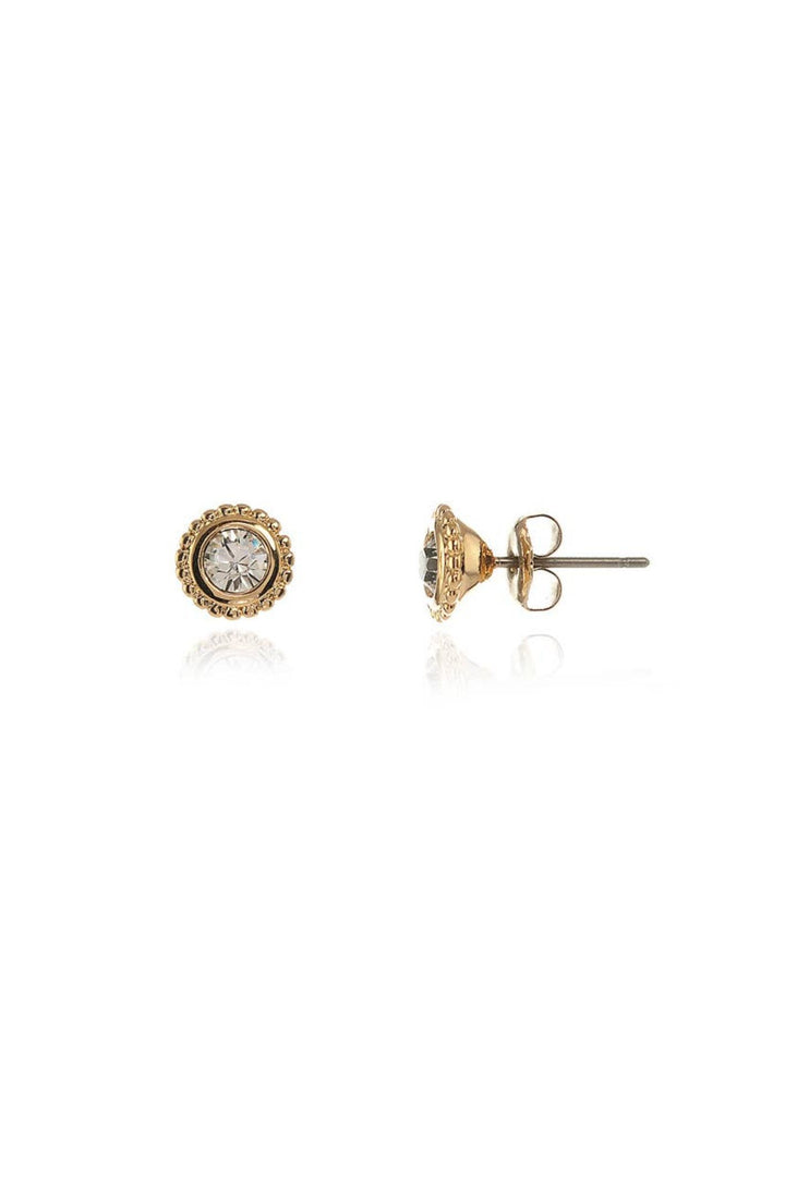 Cachet Bree Solitair Earrings 18ct Gold Plated