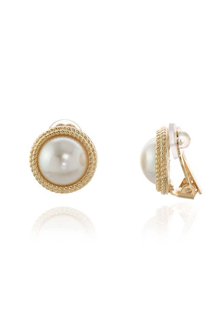 Cachet Elan Clip-On Earrings 18ct Gold Plated