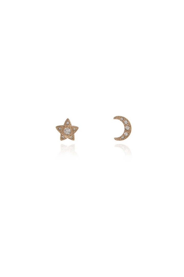 Cachet Luna Star Earrings 18ct Gold Plated