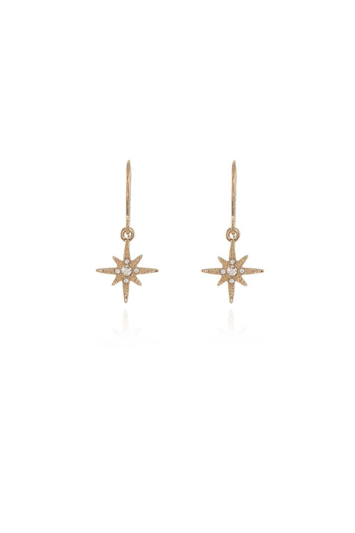Cachet North Star Earrings 18ct Gold Plated