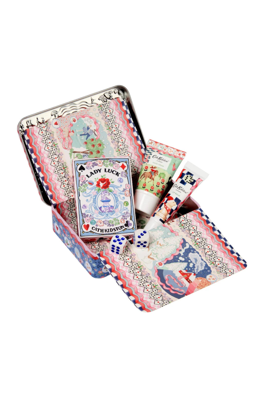 Cath Kidston The Christmas Journey Hand, Lip & Games Tin