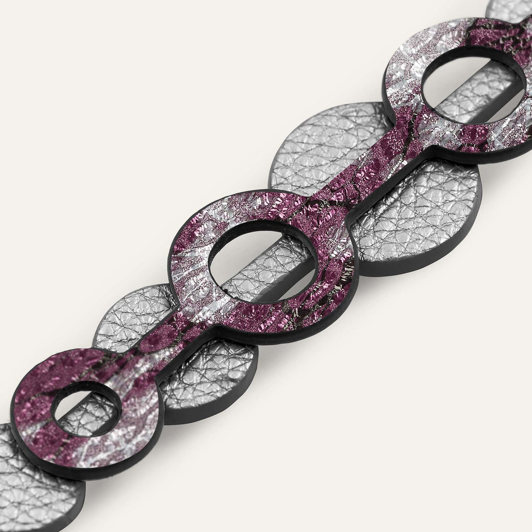 Art Deco Duo Mini | Cheri Lace with Silver hardware