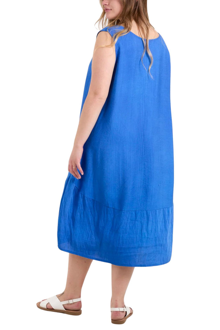 Cobalt Blue Sleeveless Cocoon Dress