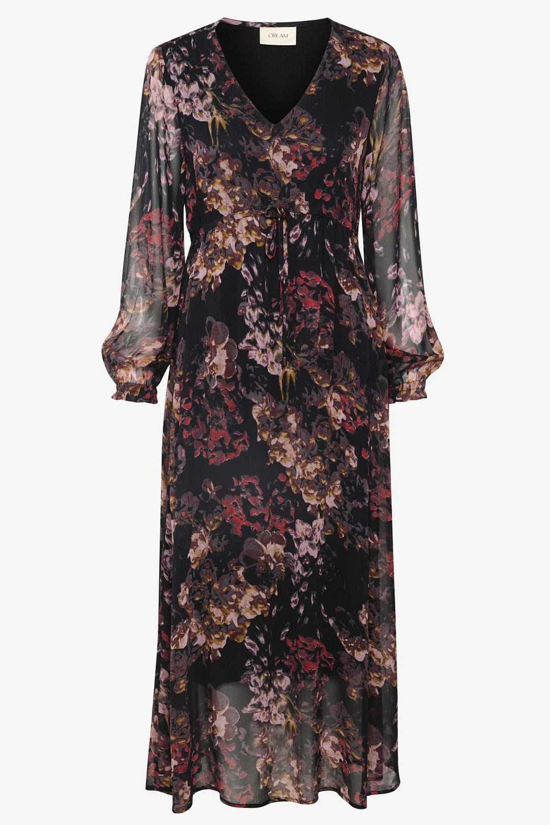 Cream Clothing CRAnnu Dusky Pink Floral Print Maxi Dress
