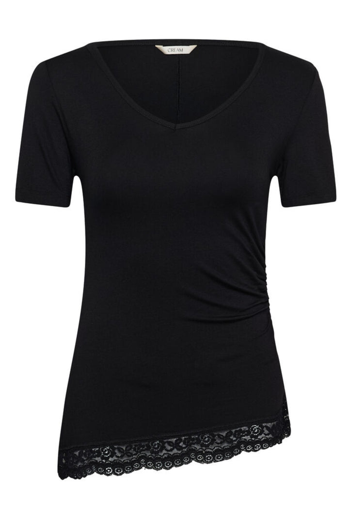 Cream Clothing CRArmina Black Lace Top