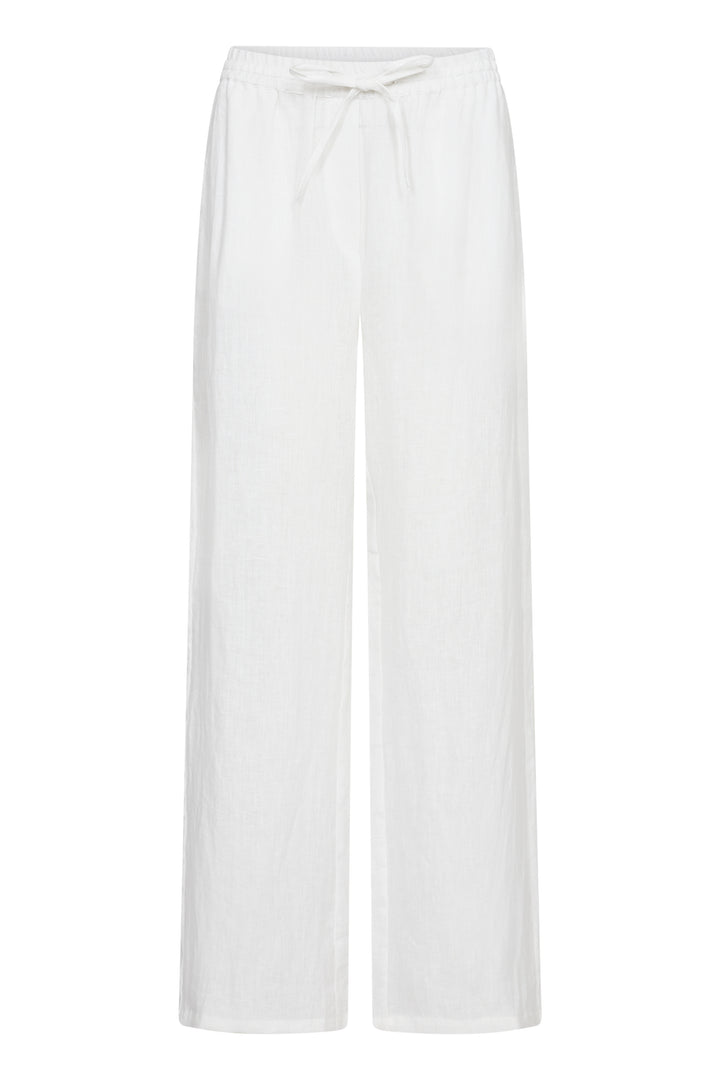 Cream Clothing CRBellis Snow White Linen Trousers 10615410 110602
