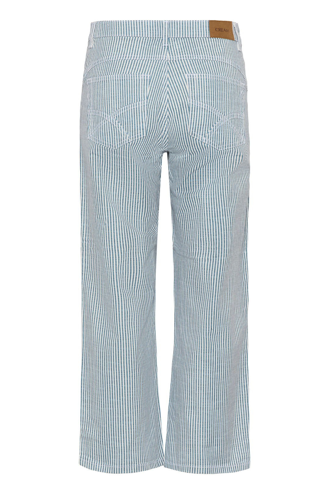 Cream Clothing CRBerta Horizon Blue Milk Audrey Fit 7/8 Twill Trousers 10614864 108999