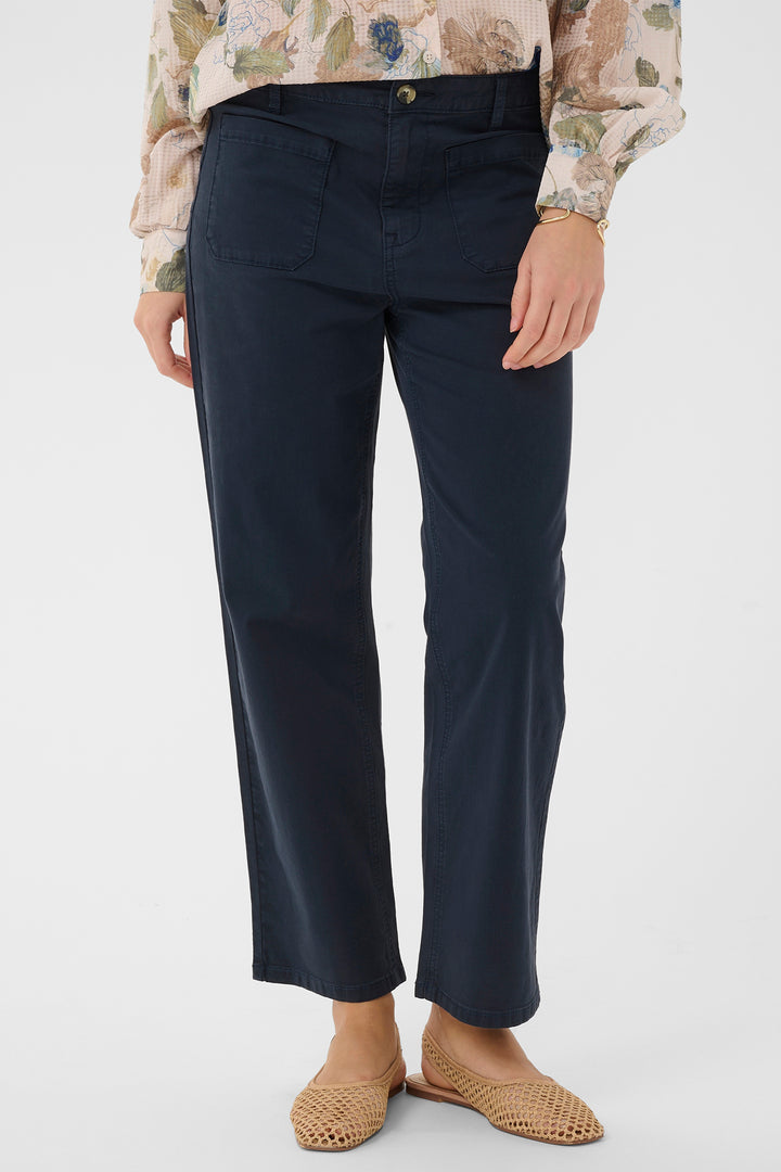 Cream Clothing CRBerta Navy Blazer Audrey Fit 7/8 Twill Trousers 10614864 193923