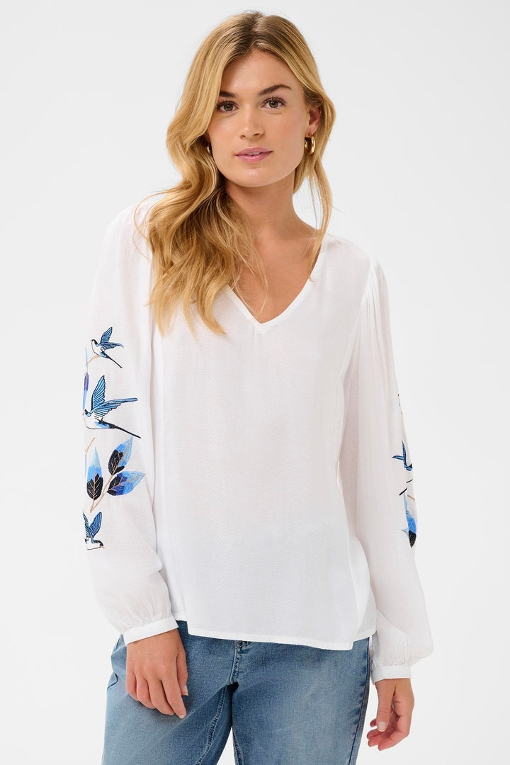 Cream Clothing CRFloriza Snow White Blouse 10614853 110602