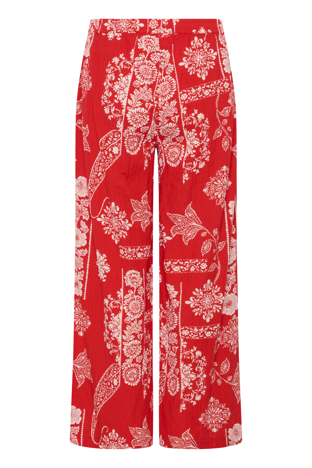 Cream Clothing CRGianna Red Ethnic Print Trousers 10614917 109050