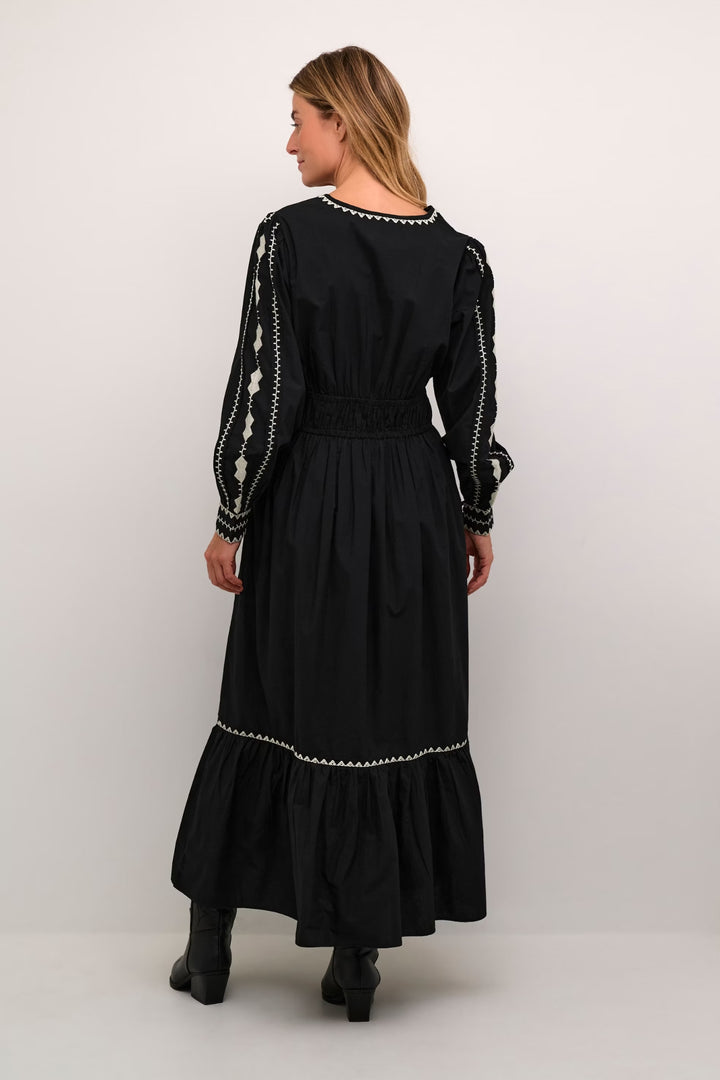 Cream Clothing CRGwen Black Embroidered Dress