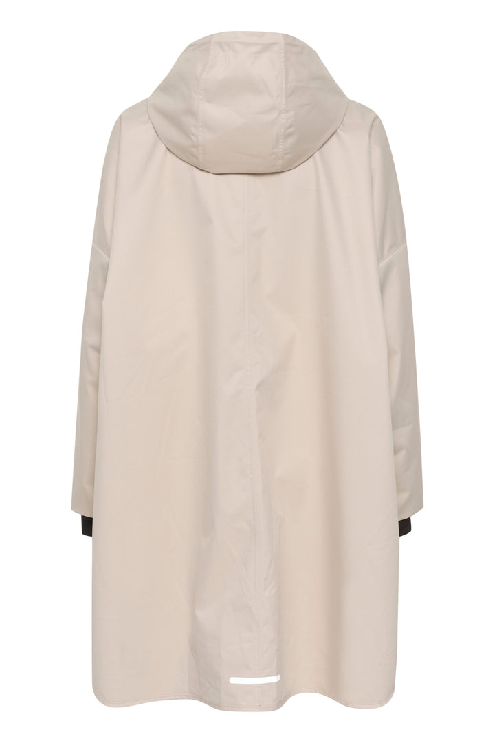 Cream Clothing CRJosah Taupe Waterproof Poncho