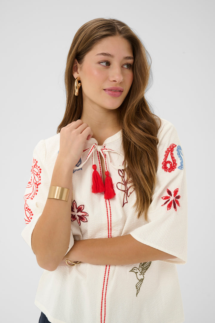 Cream Clothing CRRosetta Whisper White Blouse 10614840 110701