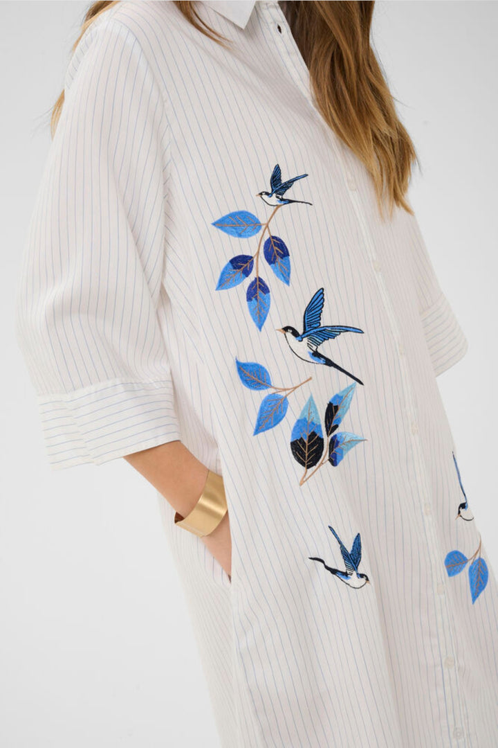 Cream Clothing CRSilje Swallow Embroidered Shirt Dress