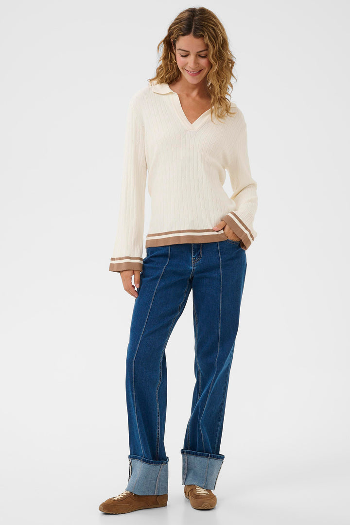 Cream Clothing CRVillea Whisper White Jumper 10614623 110701