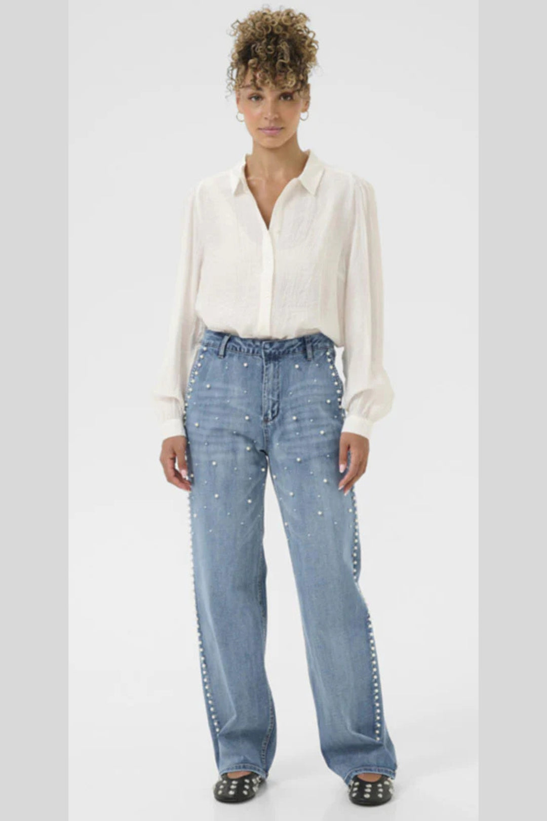 Cream Clothing CRVisti Miami Blue Pearl Jeans