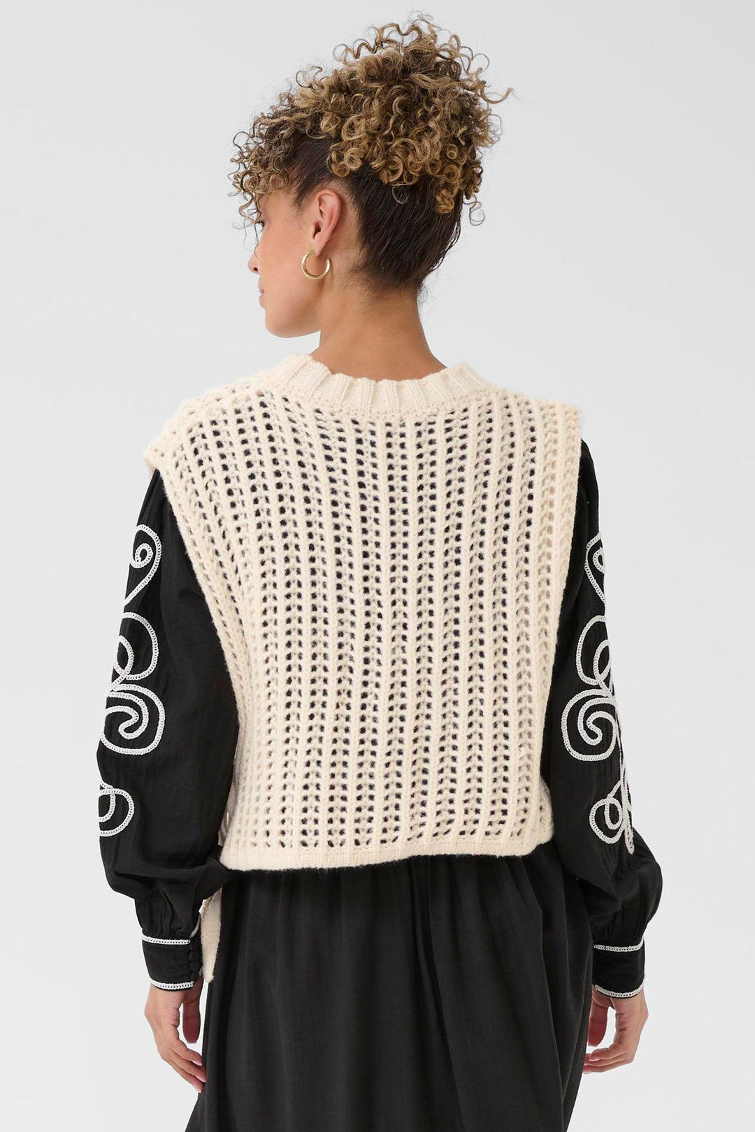 Cream Clothing Whisper White CRWullie Slipover Jumper 10614719 110701
