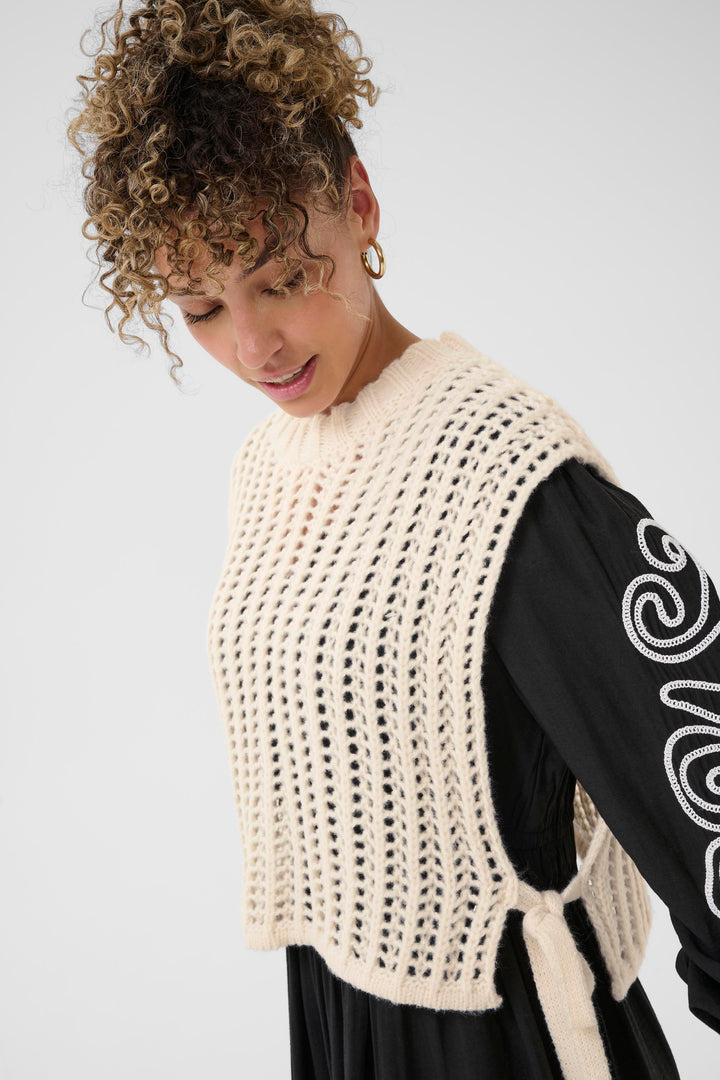 Cream Clothing Whisper White CRWullie Slipover Jumper 10614719 110701
