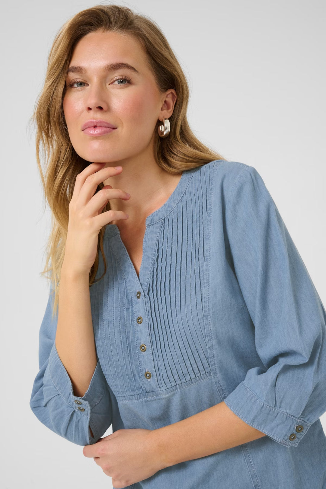 Cream Texas Blue Denim CRBolette Top