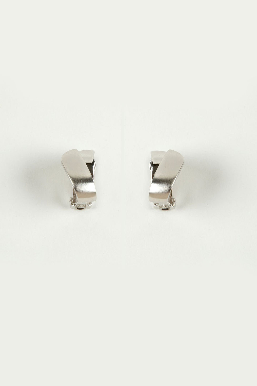 Dante E12511 Two Tone Silver Clip-On Earrings