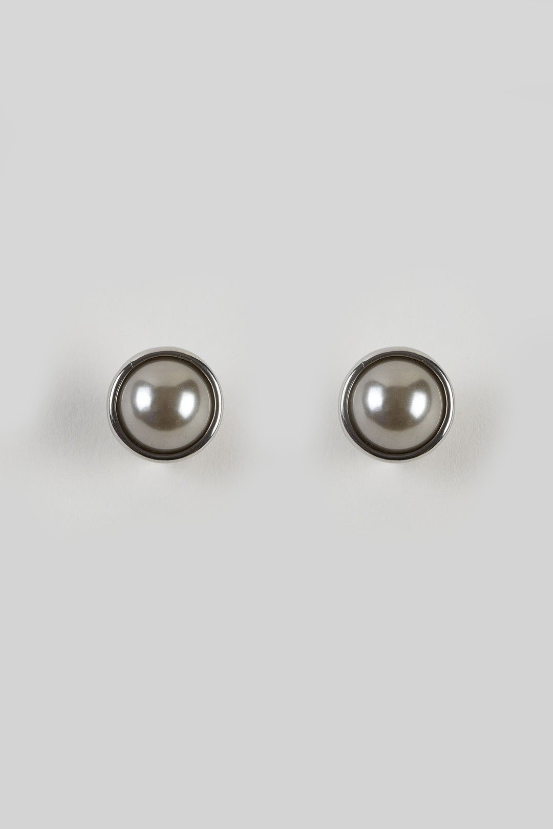 Dante E23516 Steel Pearl Clip-On Earrings