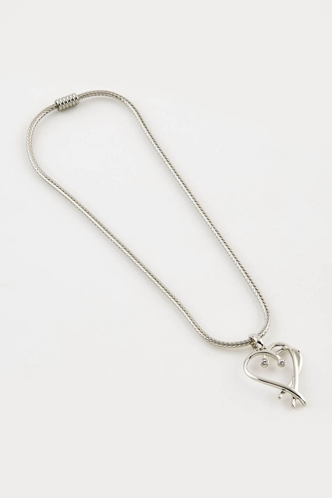 Dante NL12454 Silver Heart Necklace