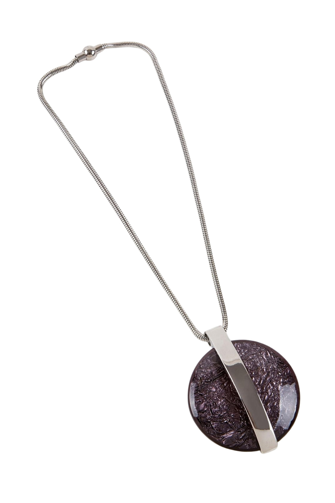 Dante NL43102 Pewter Metallic Pendant Necklace