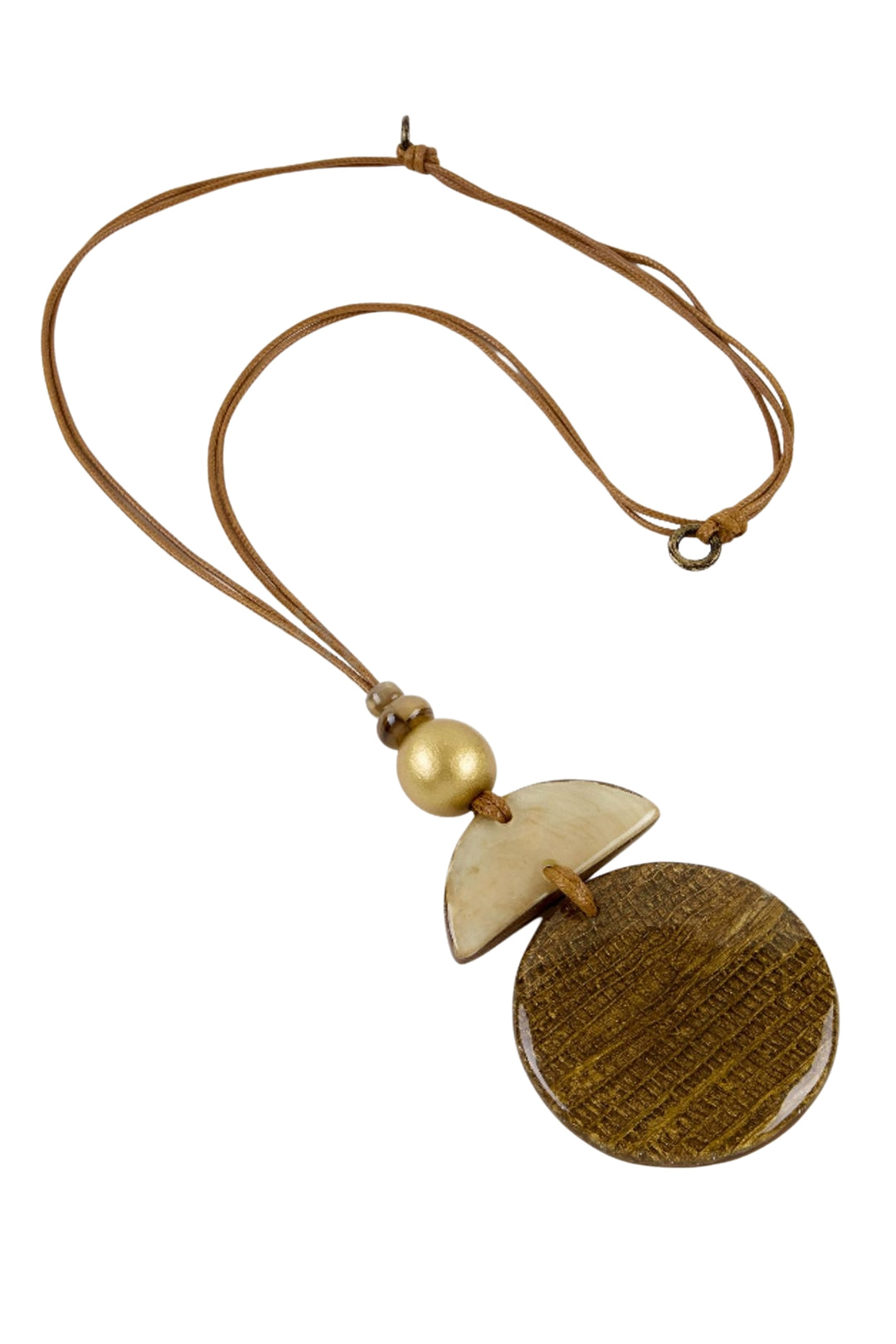 Dante NL5494 Brown Metallic Forest Pendant Necklace